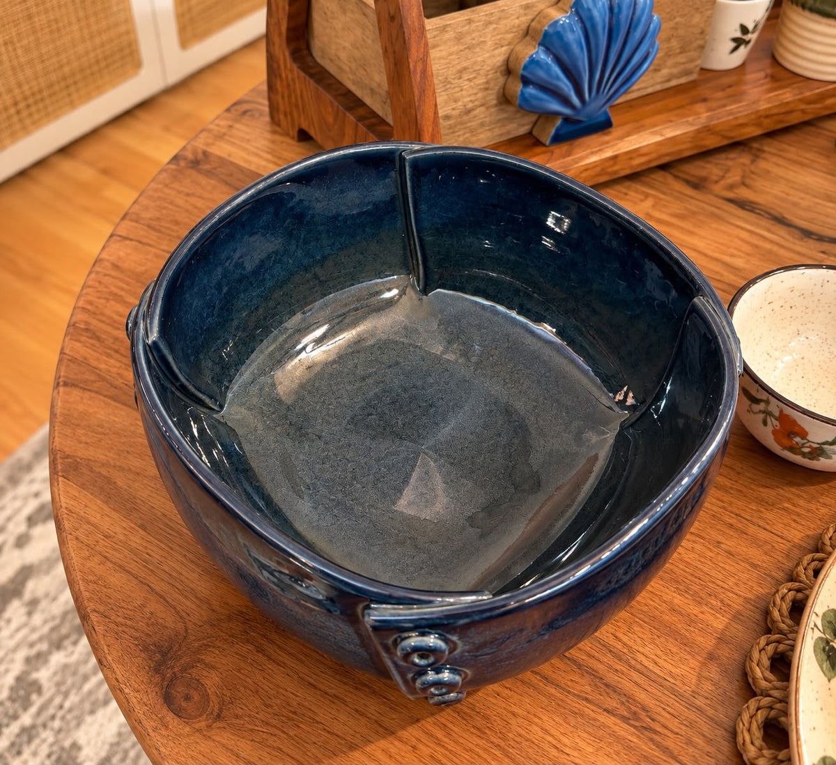 The Indigo Rivet Serving Bowl