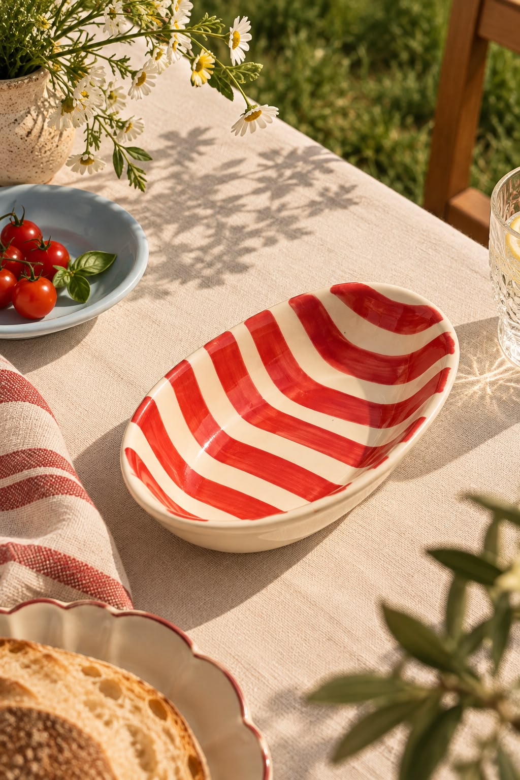 The Poppy Striped Bowl
