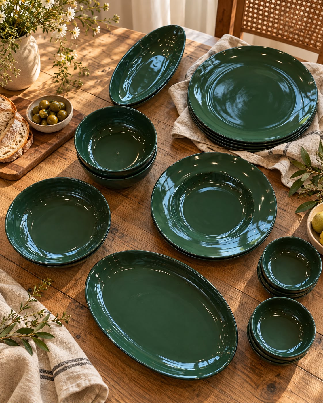 Olive Grove Porcelain Dinner Set