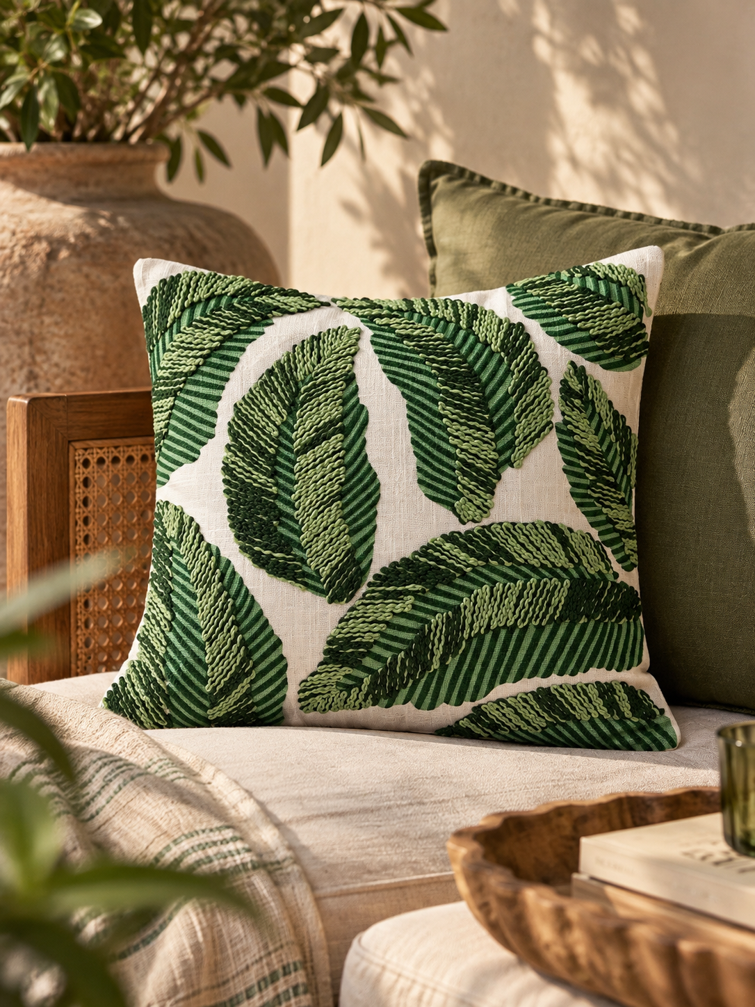 The Forest Embroidered Cushion Cover