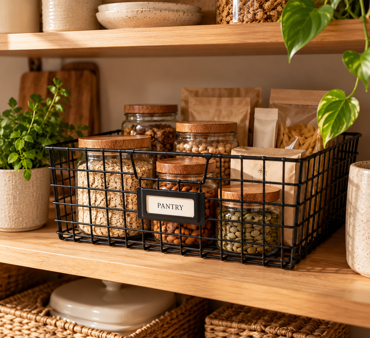 The Black Label Wire Storage - Utility Basket