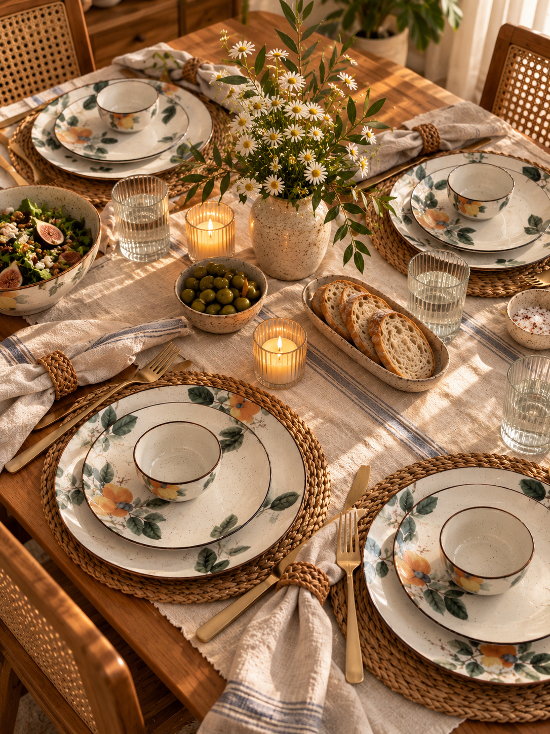 The Jardin Porcelain Dinner Set