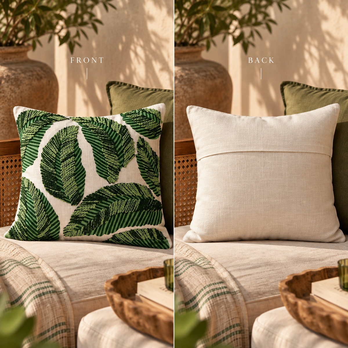 The Forest Embroidered Cushion Cover