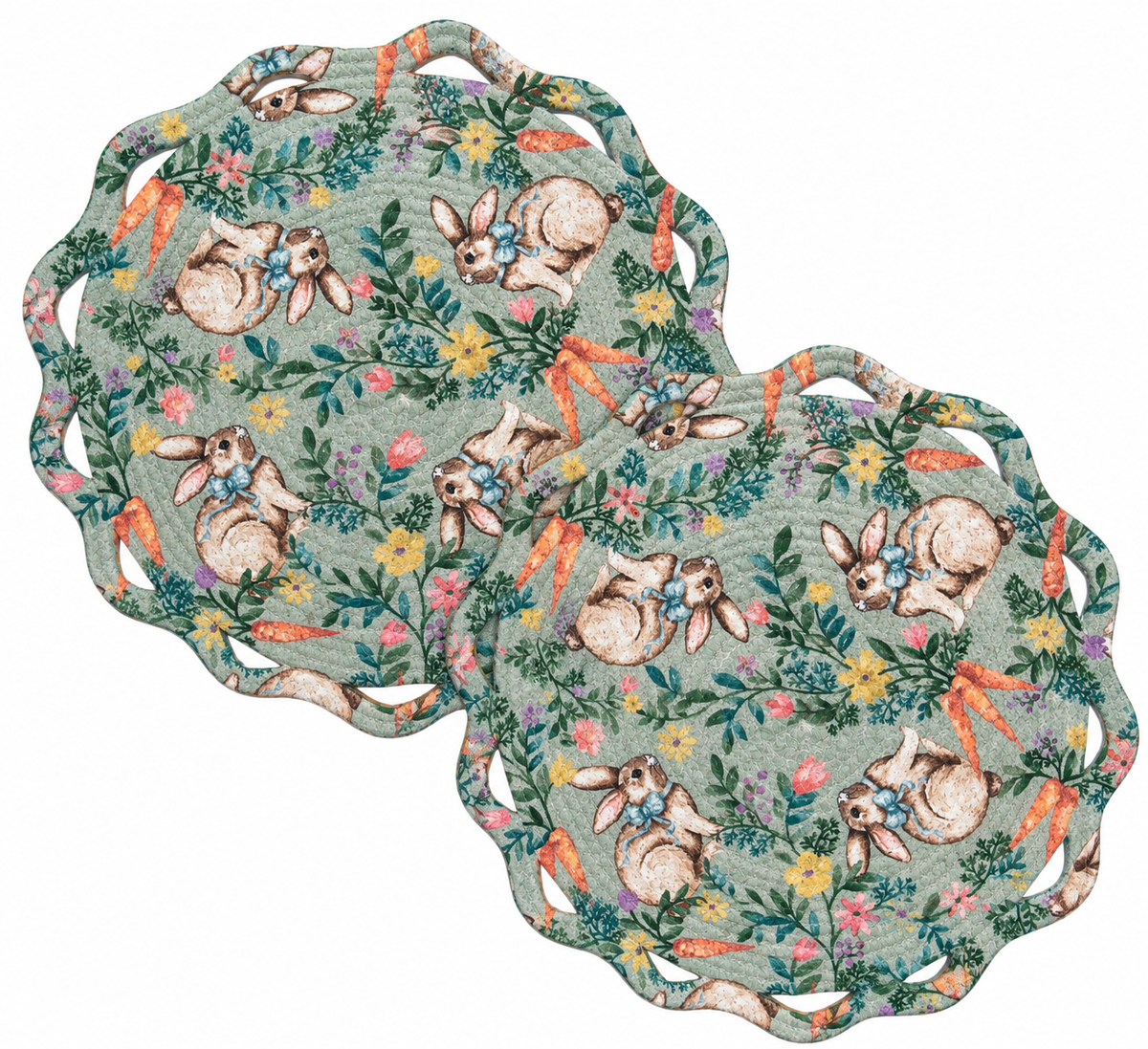 The Bunny Garden Placemats (Set of 2)