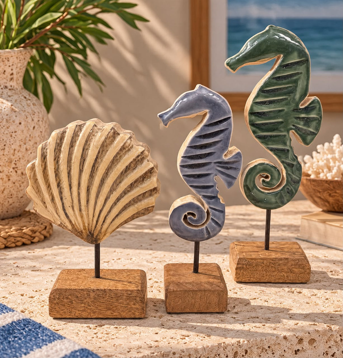 The Marée Coastal Decor Set of 3