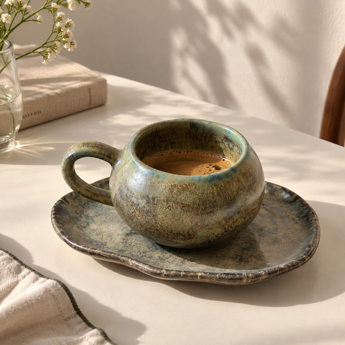 The Terra Stoneware Cup & Saucer