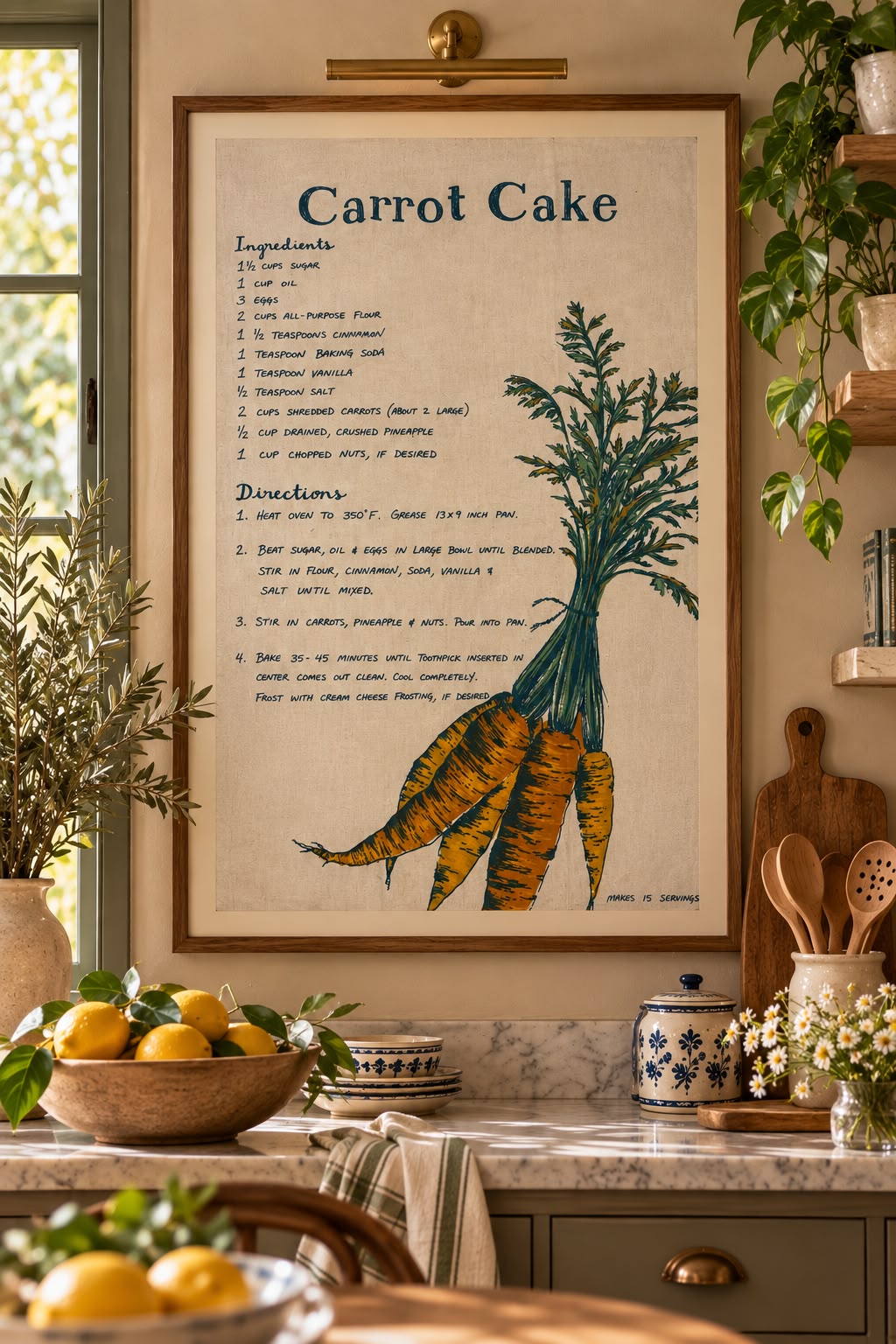 Carrot Cake Kitchen Frame