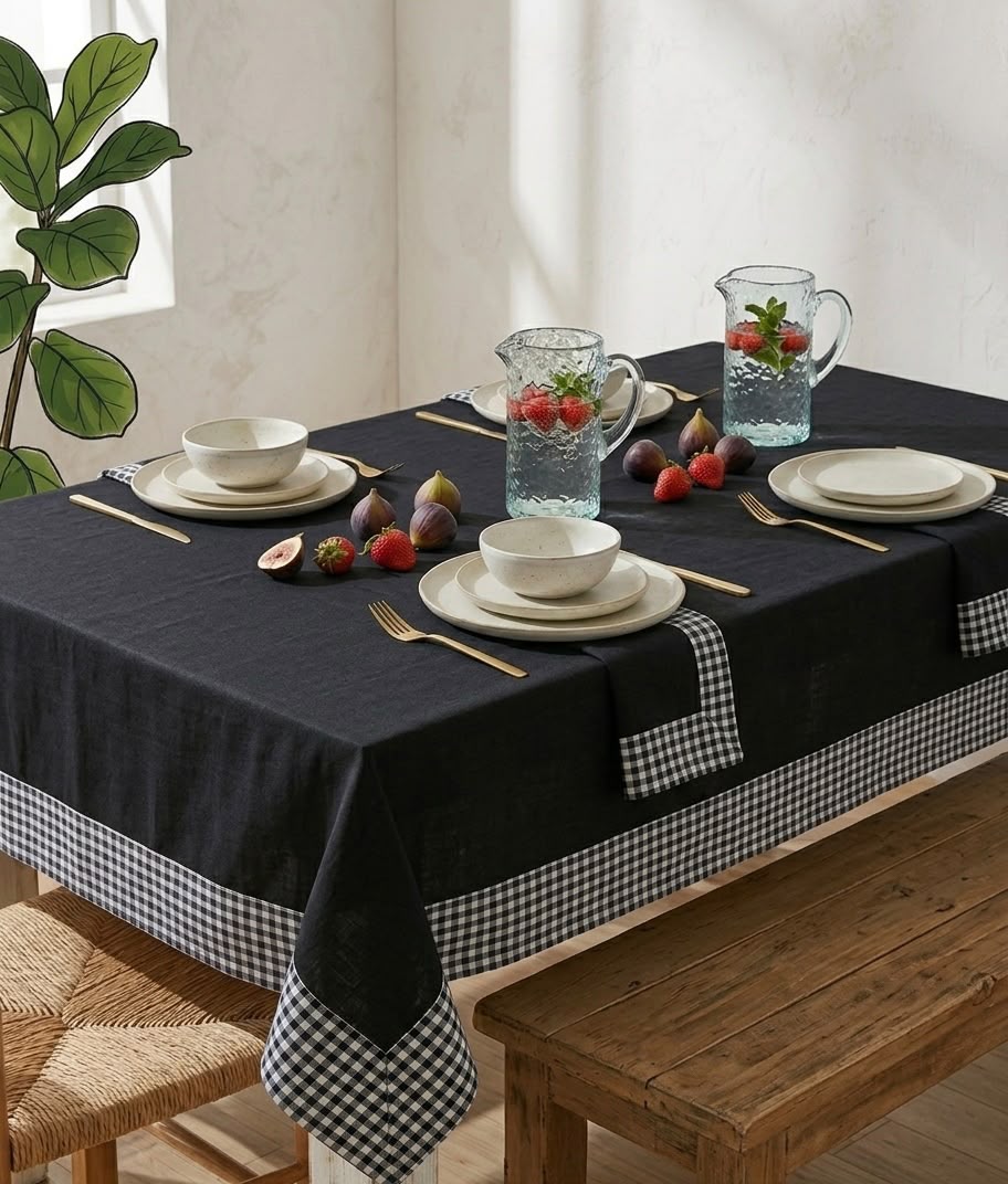 Black Lisou Tablecoth