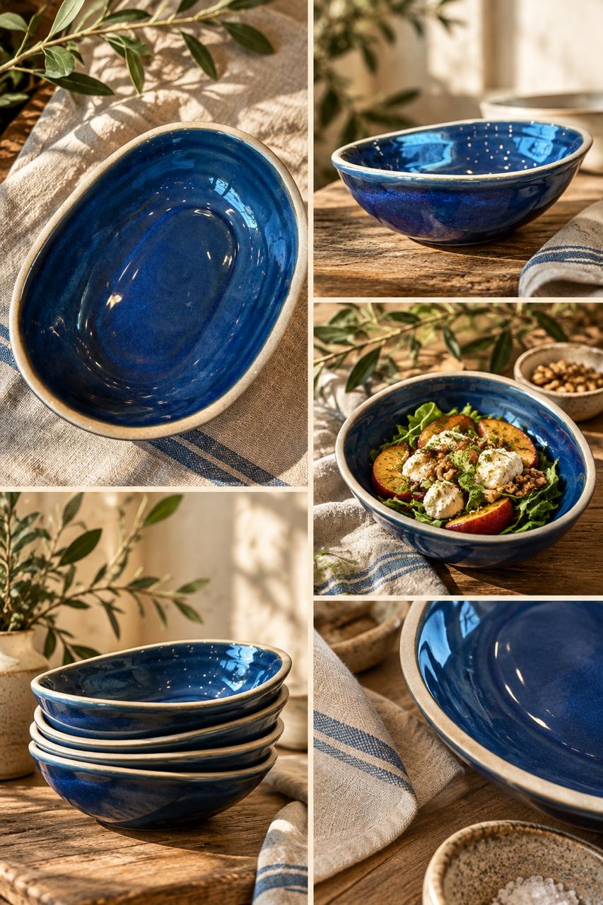 The Cobalt Blue Serving Bowl