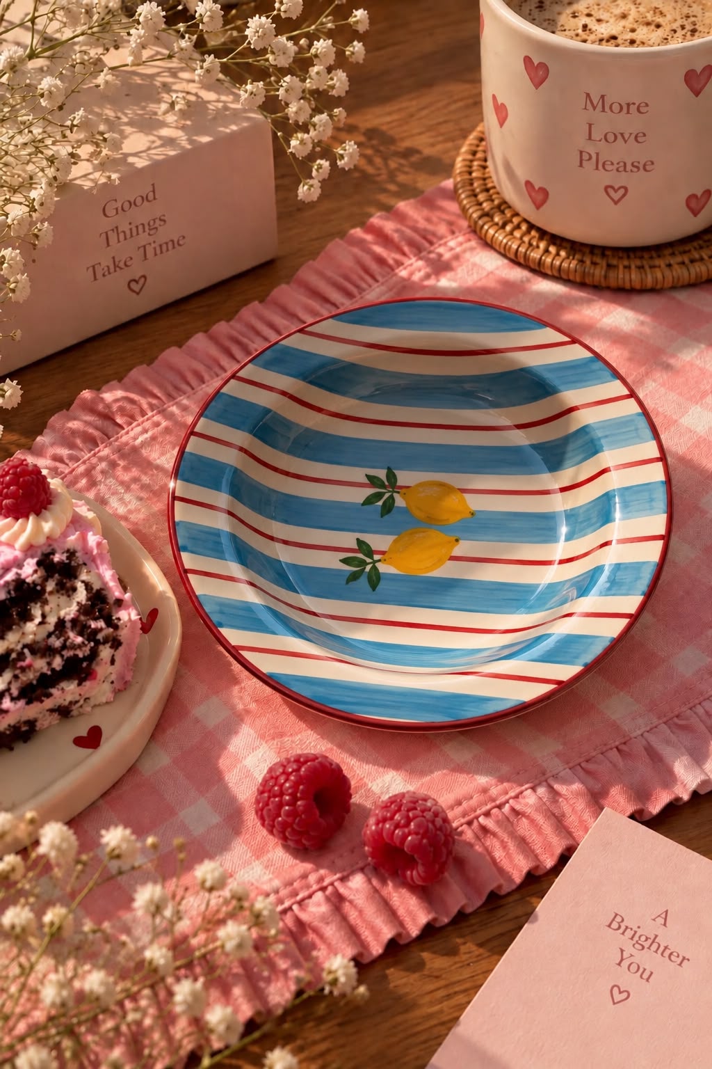 The Limone Stripe Pasta Plate