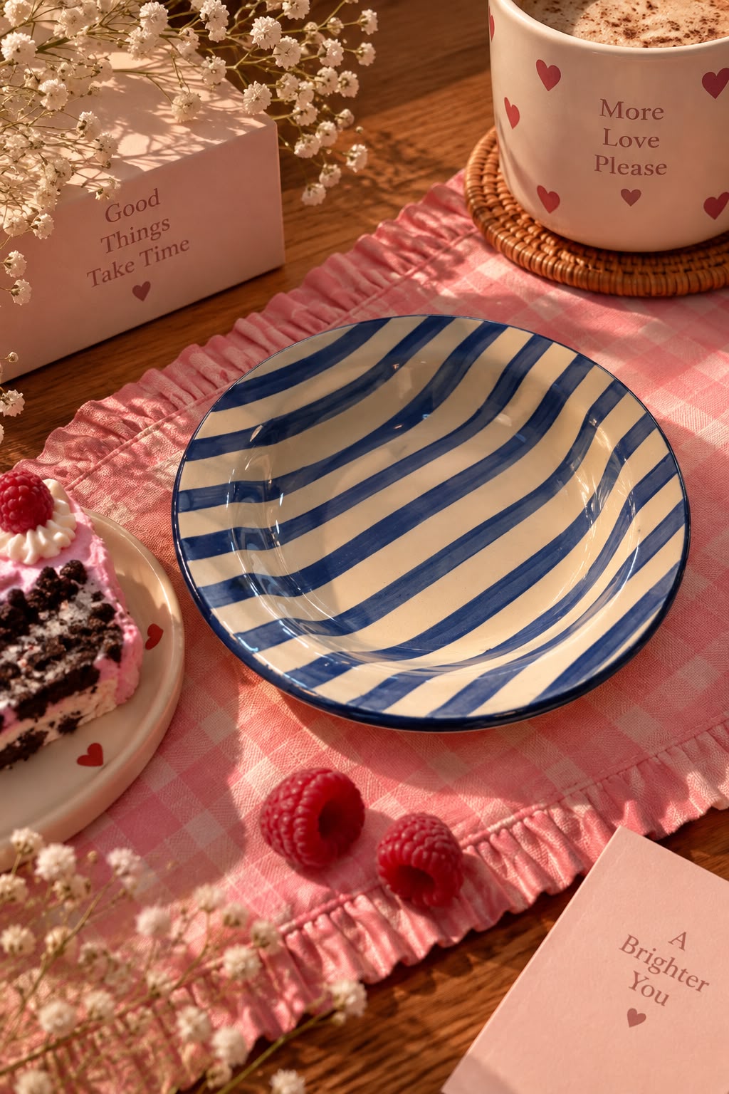 The Marina Stripe Pasta Plate