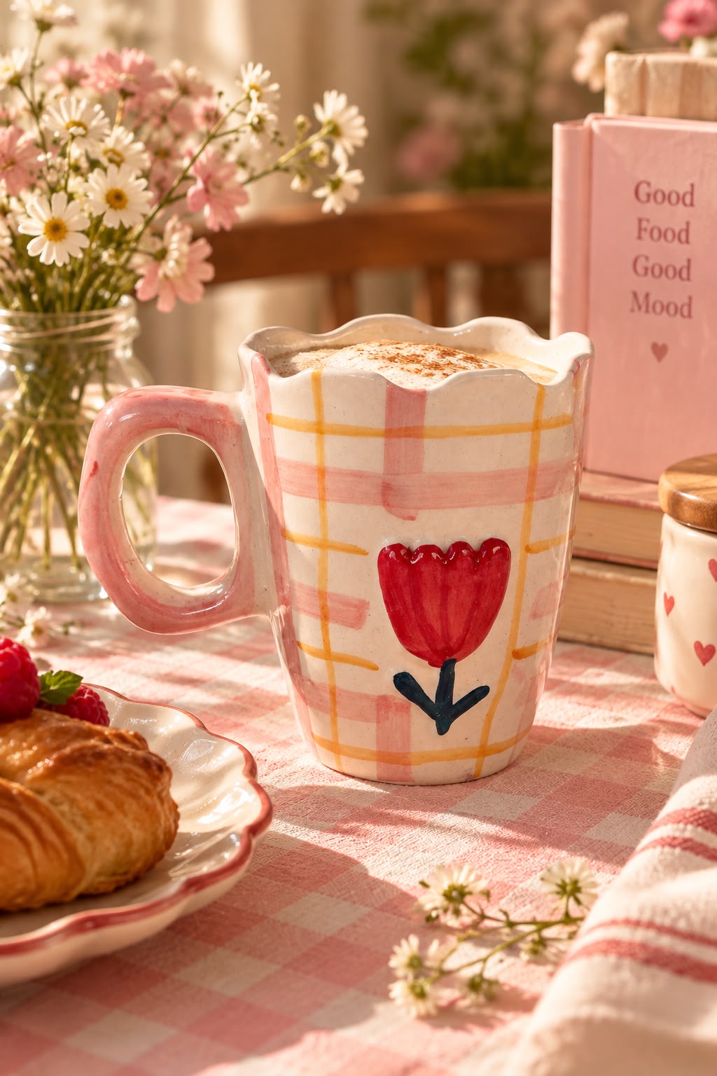 The Tulip & Checks Mug