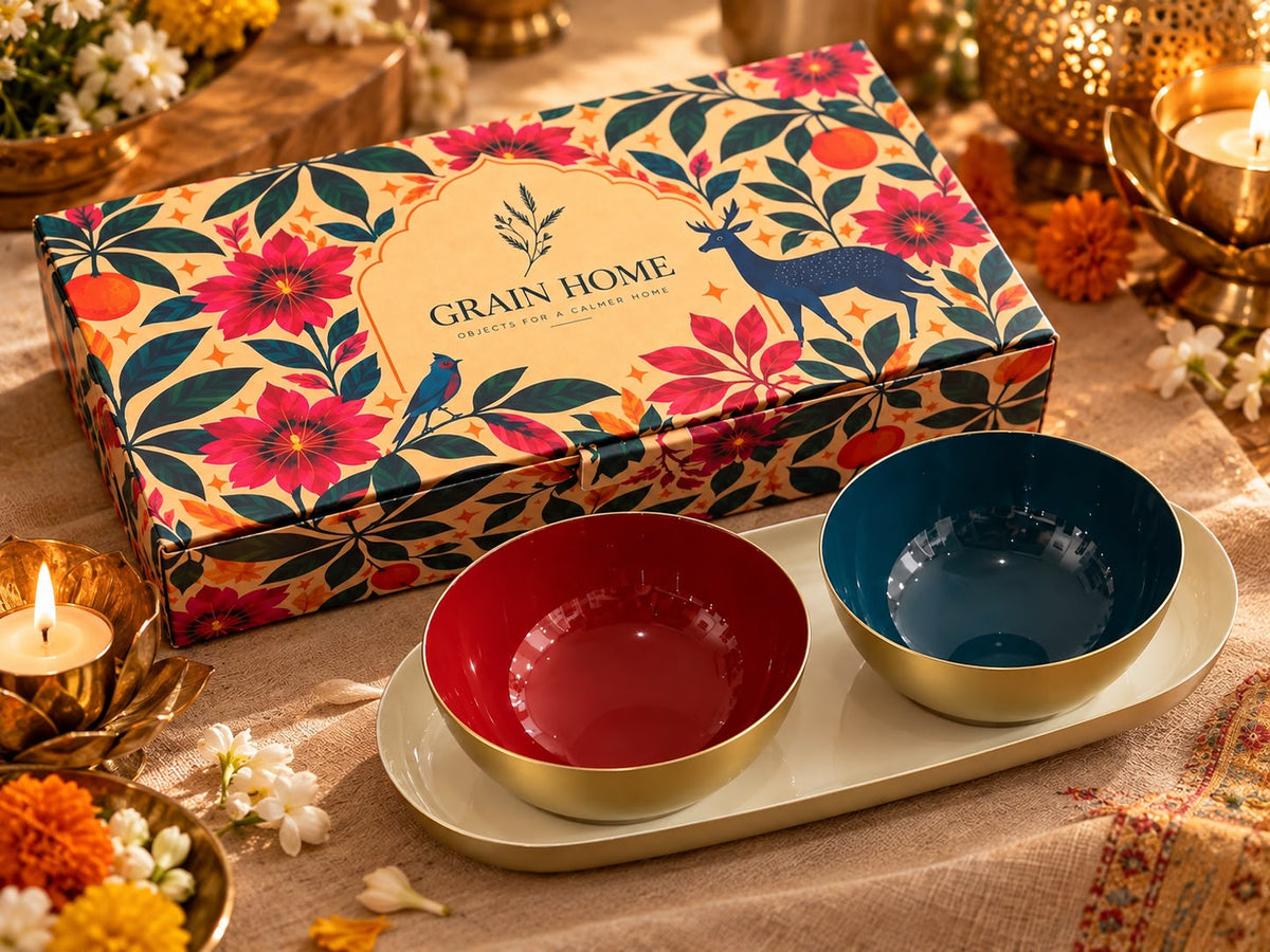 The Festive Glow Bowl & Tray Gift Set