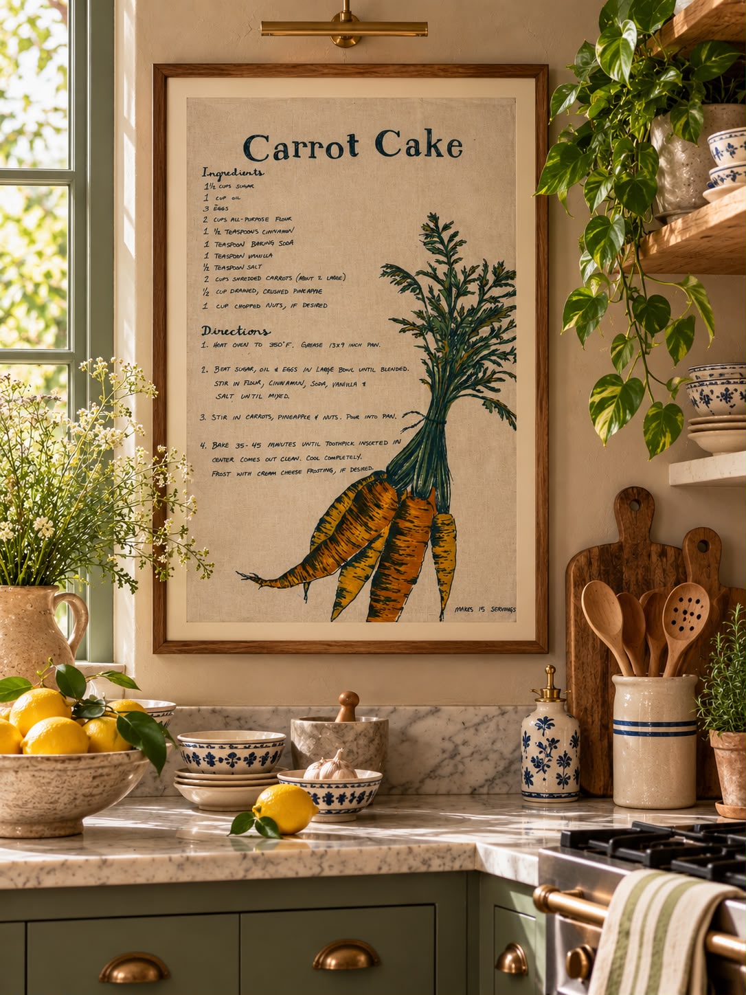 Carrot Cake Kitchen Frame