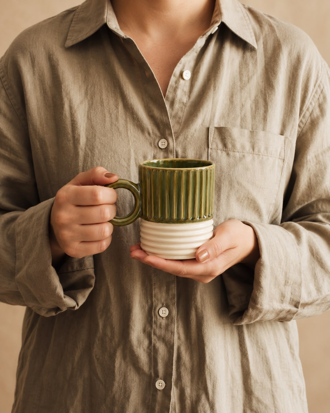The Fern & Form Ceramic Mug