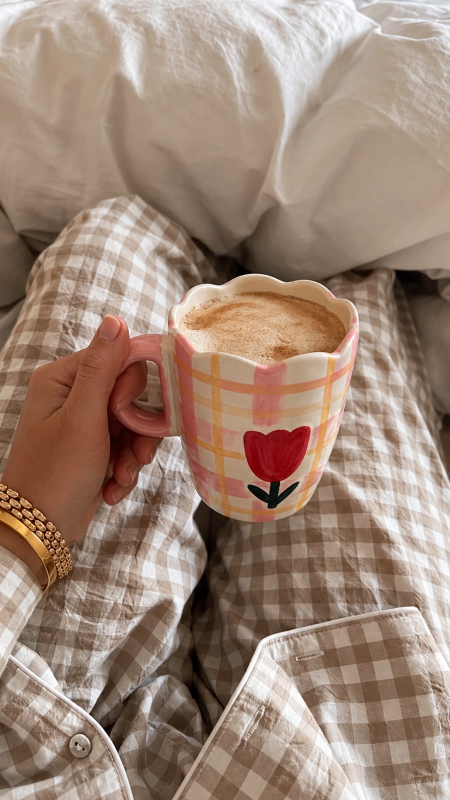 The Tulip & Checks Mug