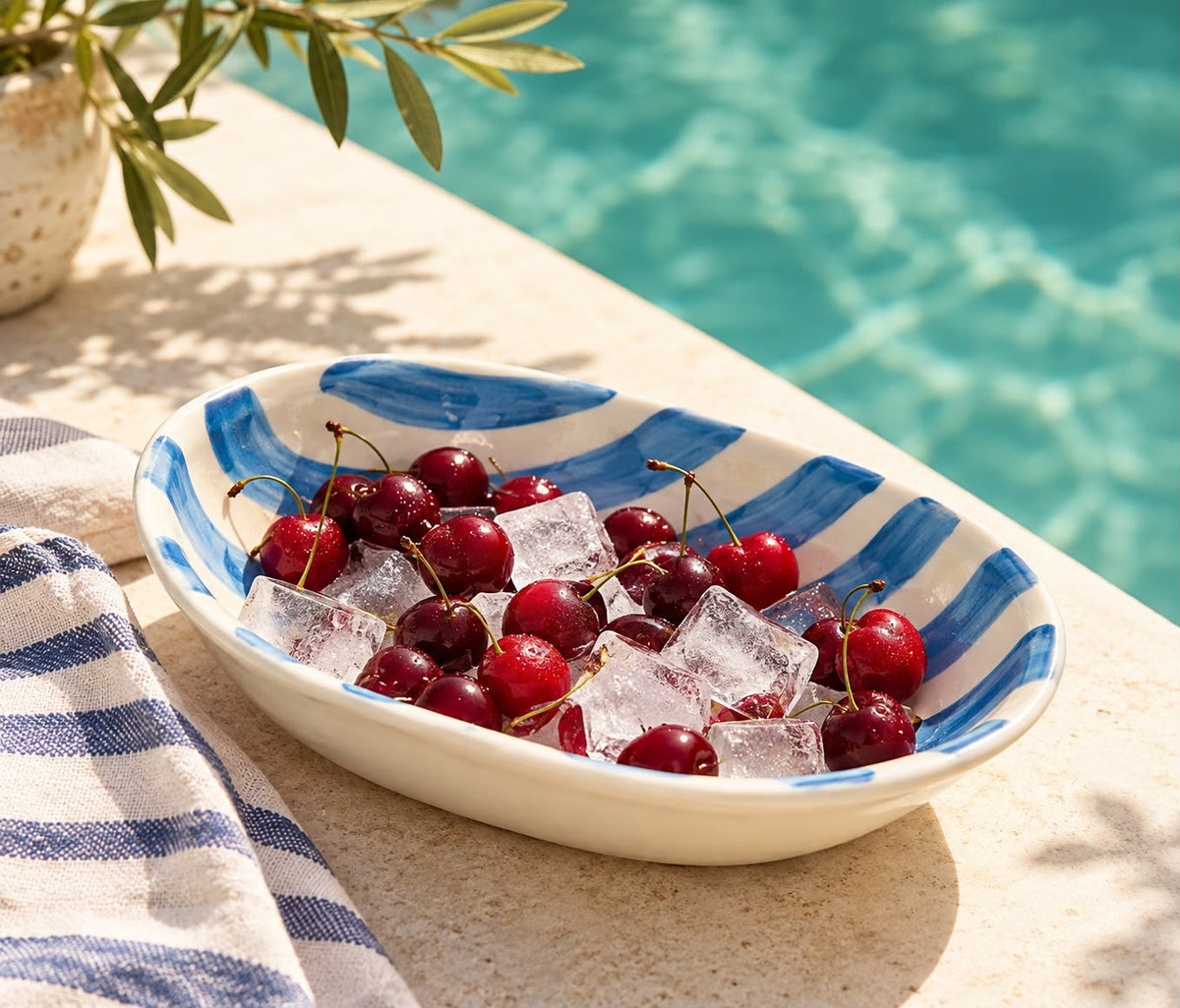 The Poppy Striped Bowl