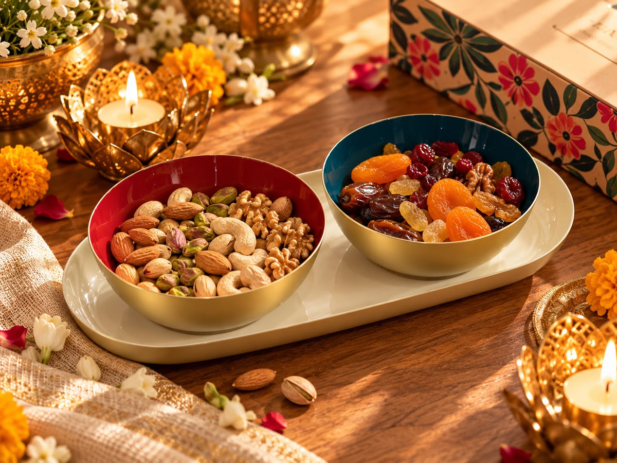 The Festive Glow Bowl & Tray Gift Set