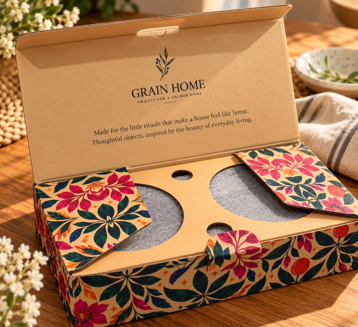 The Festive Glow Bowl & Tray Gift Set