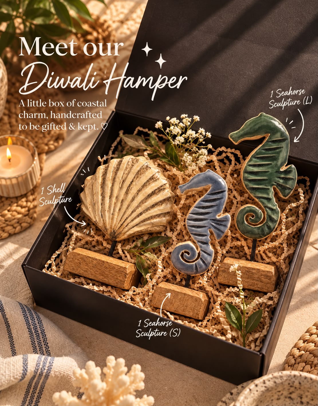 The Marée Coastal Decor Gift Set of 3